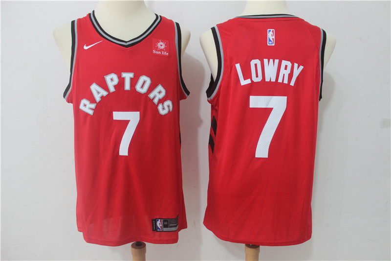2019 Men Toronto Raptors #7 Lowry Red Game Nike NBA Jerseys->toronto raptors->NBA Jersey